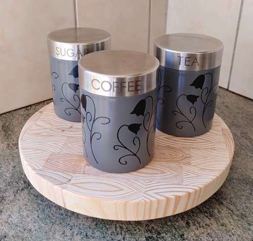 30cm End Grain Pine Lazy Susan Turntable