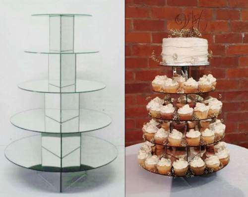 5 Tier Round Stackable Cupcake Stand