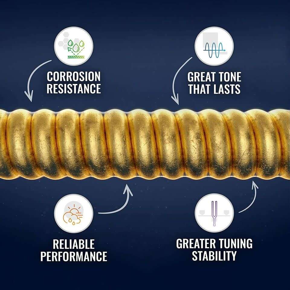 Elixir 16077 Acoustic Medium Phosphor Bronze Nanoweb 0.12-0.56