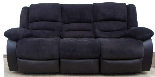 XXL Charcoal and Chocolate Recliner Suite