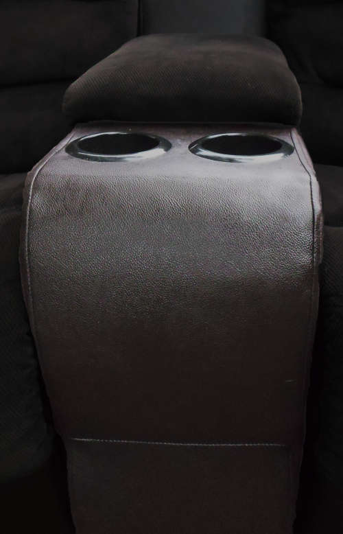 XXL Charcoal and Chocolate Recliner Suite