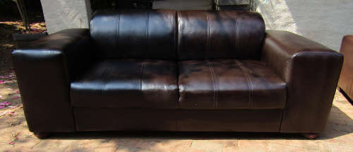 CORICRAFT TERRY LEATHER 3 SEATER SOFA *Genuine Leather* GUARANTEED QUALITY AND COMFORT
