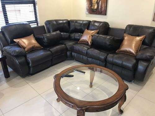 JUNE SAVER SALE Etosha Corner Recliner CINEMA SUITE 6 SEATER + 2 x Single Full Recliner Sofa's