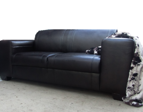 CoriCraft Terry Leather Lounge Suite & Ottoman