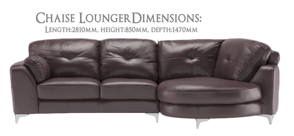 Chaise Lounger - Genuine Leather Sofa