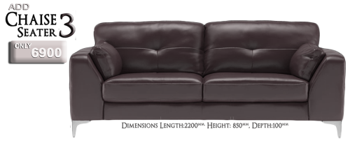 Chaise Lounger - Genuine Leather Sofa