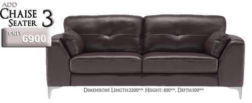 Chaise Lounger - Genuine Leather Sofa
