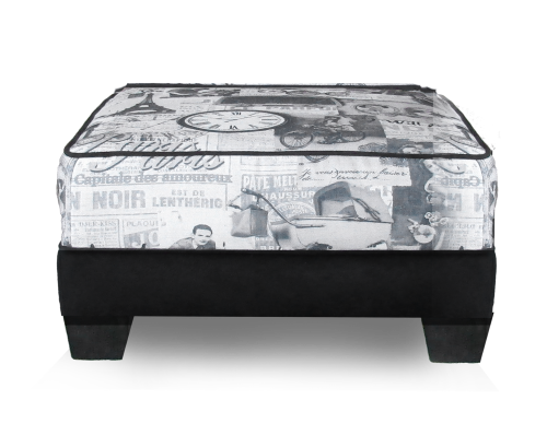 Cafe' de Paris Accent Chair & Matching Ottoman