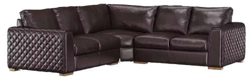 Mazzini Leather Corner Lounge Suite - 2 Seater Corner 2 Seater