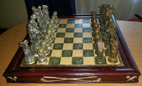 GOLF THEME CHESS 3D Game &  Exquisite Pieces with intricate details.