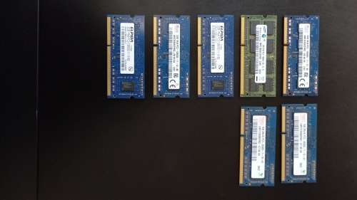 7 x DDR3 Ram - 12GB Total - Laptop Ram