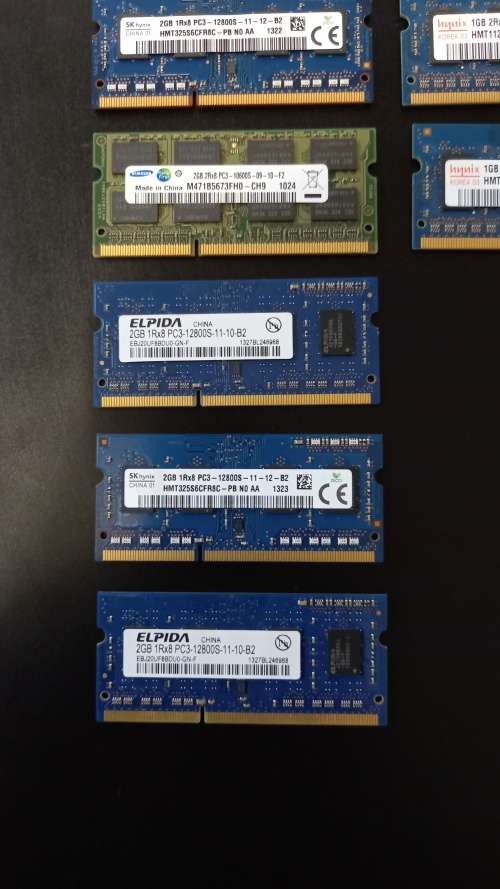 7 x DDR3 Ram - 12GB Total - Laptop Ram