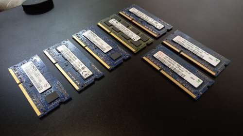 7 x DDR3 Ram - 12GB Total - Laptop Ram
