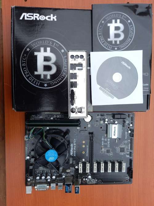 i3 7th Gen Motherboard Combo + 8GB Ram + CPU Fan (Asrock H110 Pro BTC+ Motherboard)