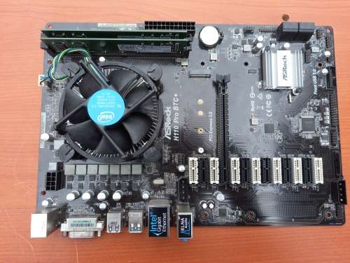 i3 7th Gen Motherboard Combo + 8GB Ram + CPU Fan (Asrock H110 Pro BTC+ Motherboard)