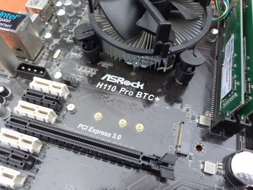 i3 7th Gen Motherboard Combo + 8GB Ram + CPU Fan (Asrock H110 Pro BTC+ Motherboard)