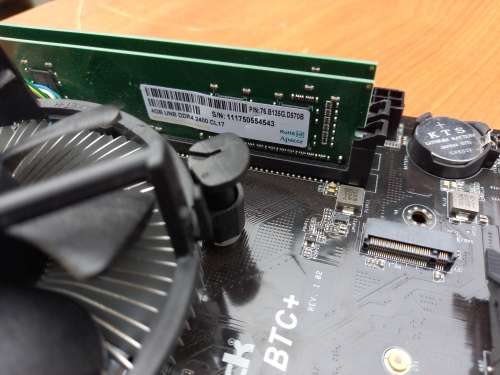 i3 7th Gen Motherboard Combo + 8GB Ram + CPU Fan (Asrock H110 Pro BTC+ Motherboard)