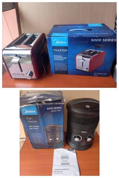 Exclusive!! One Time Deal | Brand New Midea Toaster and Heater | High-End Home Appliances