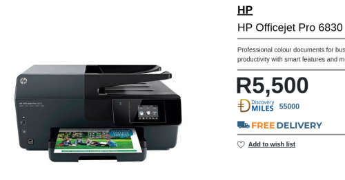 [Retail: R5500] HP Officejet Pro 6830 All-in-One Printer [High End Premium HP Printer]