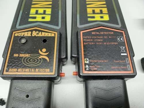 2 x Super Scanner Wand Metal Detector | MD-3003B1 | Matt Black | Retails: R1070 Each