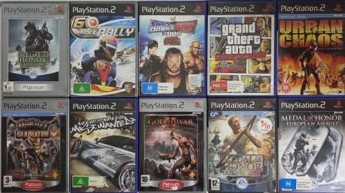 [FREE SHIPPING] 10 x PS2 Games | One Price For All | Will Throw In 1 Game Free!!!