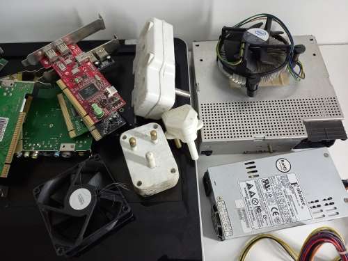 Mixed Bundle 1 | Printer In Box | MSI All In One | PCIE Cards | Adapters | BMW Sound | PSU | Fans