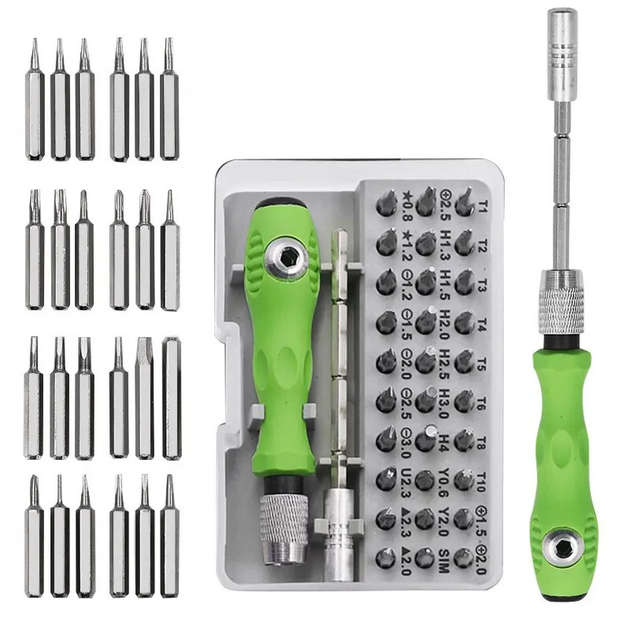 32 Piece Precision Screwdriver Set - Magnetic Tips - Corrosion-Resistant