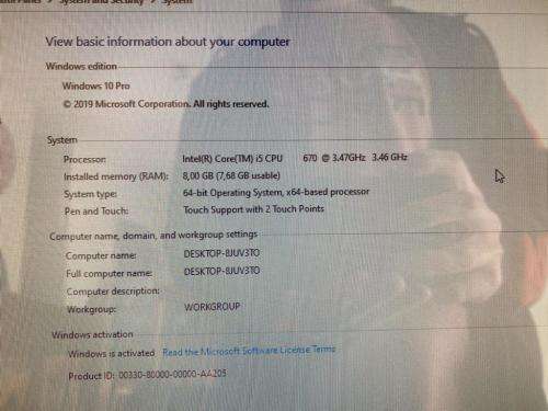 Lenovo Thinkcentre M90zIntel Core i5 All in One Desktop