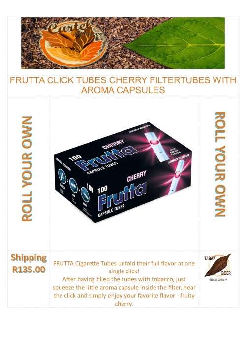 FRUTTA CLICK TUBES CHERRY FILTERTUBES WITH AROMA CAPSULES