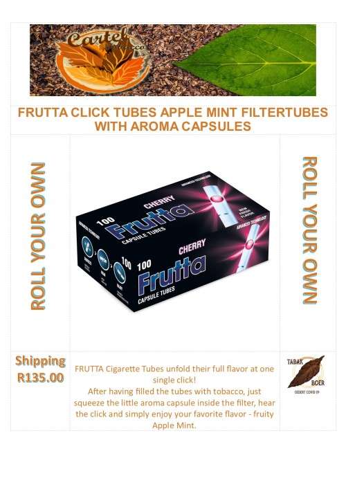 FRUTTA CLICK TUBES APPLE MINT FILTERTUBES WITH AROMA CAPSULES