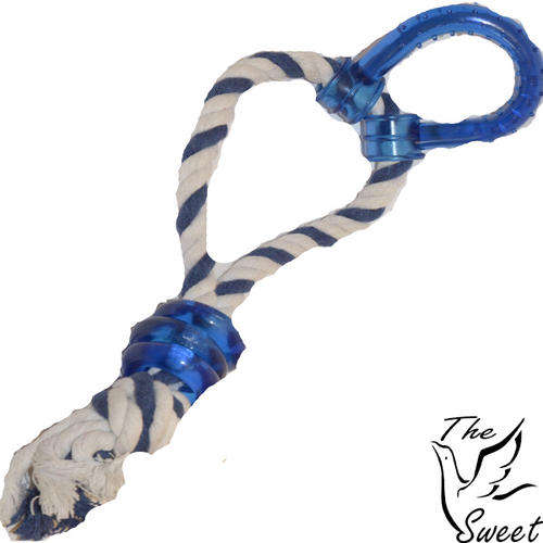 Horseshoe on a rope loop - Rope Toy for Dogs