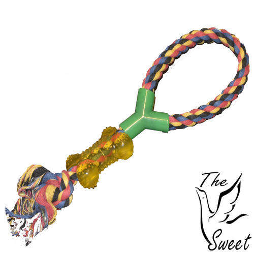 Bone on a Rope Loop - Rope Toy for Dogs