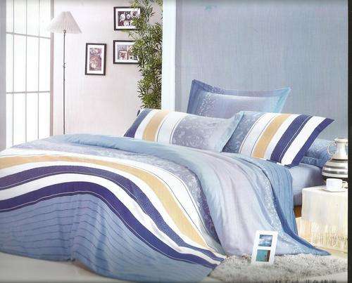 6 Piece - Cotton Feel - Bed Linen - Queen Size- Duvet Cover Set