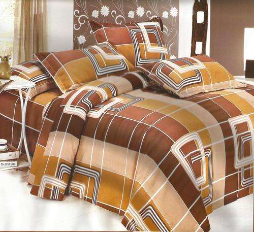 6 Piece - Cotton Feel - Bed Linen - Queen Size- Duvet Cover Set