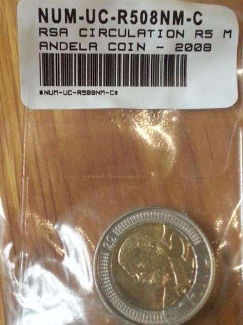 VERY RARE ISSUE BY SA MINT MADIBA 90th BIRTHDAY COINS UNC R5