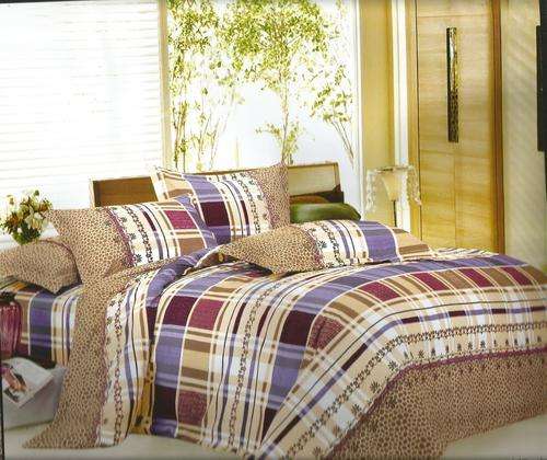 6 Piece - Cotton Feel - Bed Linen - Queen Size- Duvet Cover Set