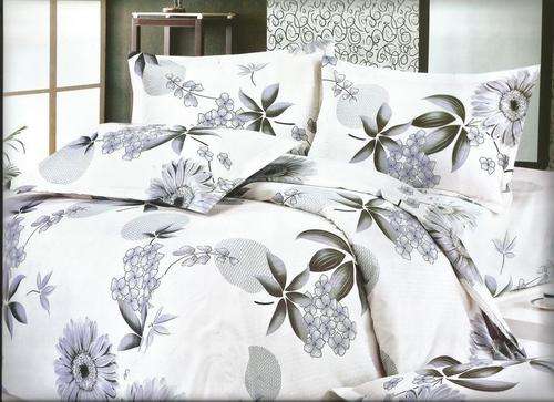 6 Piece - Cotton Feel - Bed Linen - Queen Size- Duvet Cover Set