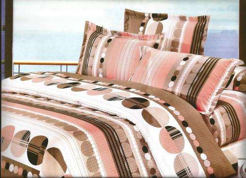 6 Piece - Cotton Feel - Bed Linen - Queen Size- Duvet Cover Set