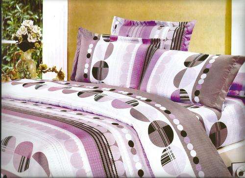 6 Piece - Cotton Feel - Bed Linen - Queen Size- Duvet Cover Set