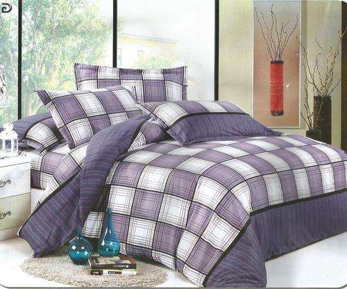 6 Piece - Cotton Feel - Bed Linen - Queen Size- Duvet Cover Set