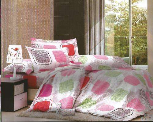 6 Piece - Cotton Feel - Bed Linen - Queen Size- Duvet Cover Set