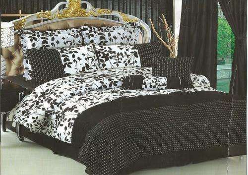 Queen Size Comforter Set - Black 10 Piece - Queen Size Comforter Set