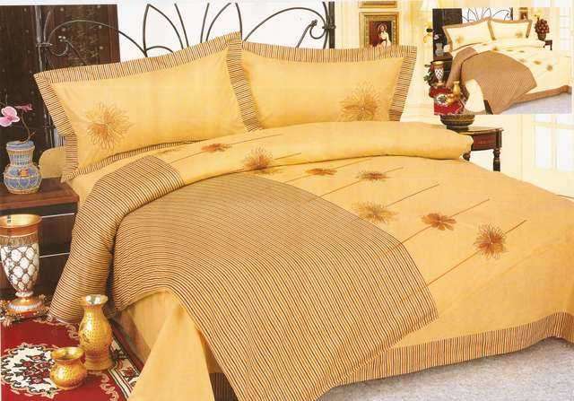 Sand Imported 6 Piece Quality Bed Linen - Double bed- Duvet Set