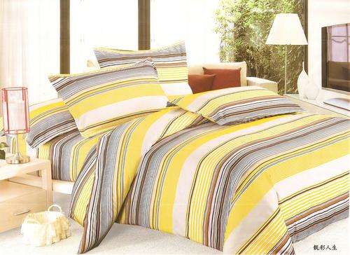 10 Piece - Cotton Feel - Printed - Quality Bed Linen - Double bed- Duvet & Curtain Set