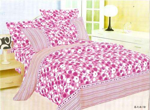 10 Piece - Cotton Feel - Printed - Double bed- Duvet & Curtain Set