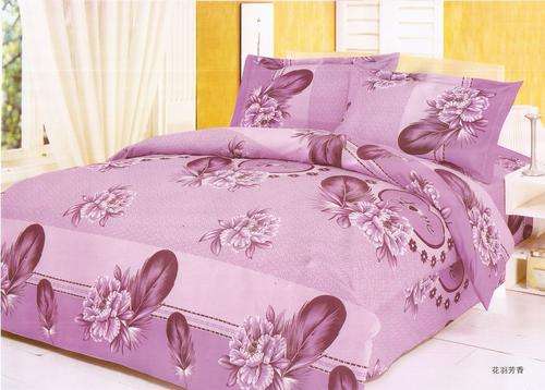 10 Piece - Cotton Feel - Printed - Quality Bed Linen - Double bed- Duvet & Curtain Set