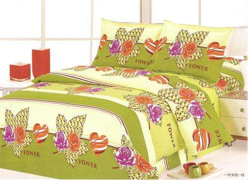 10 Piece - Cotton Feel - Printed - Quality Bed Linen - Double bed- Duvet & Curtain Set