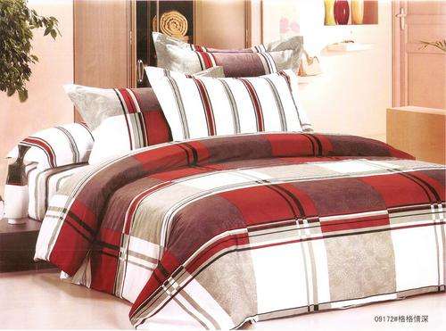 6 Piece - Cotton Feel - Printed - Quality Bed Linen - Double bed- Duvet Set