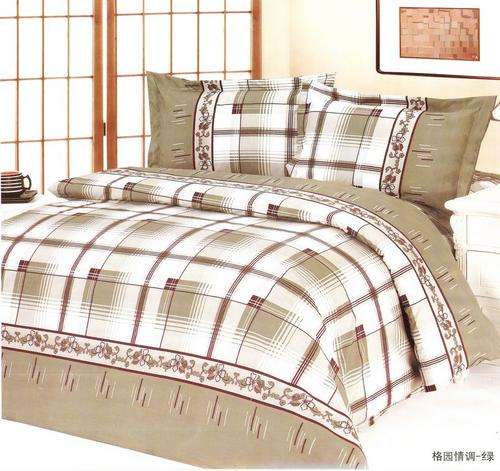 6 Piece - Cotton Feel - Printed - Bed Linen - Double bed- Duvet Set