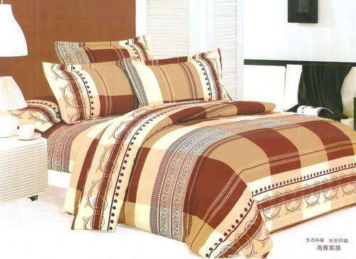 6 Piece - Cotton Feel - Printed - Bed Linen - Double bed- Duvet Set